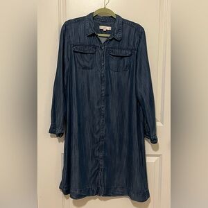 The loft denim shirt dress